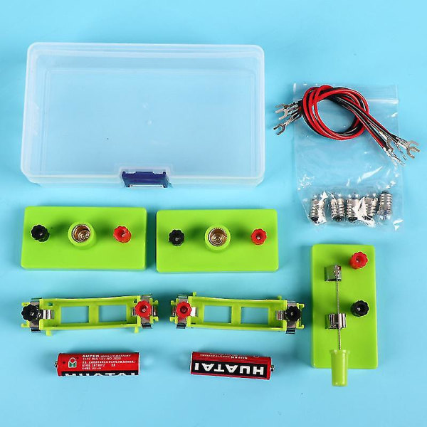 Børns grundlæggende kredsløb og el læringssæt fysik pædagogisk legetøj børns tørre eksperiment undervisning praktisk legetøj