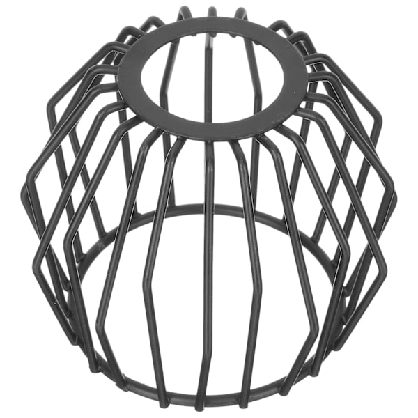 Pendel Lampeskærm Hængende Lampeskærm Metal Lampeskærm Udhulet Lampeskærm Sort 8,5x8,5cm