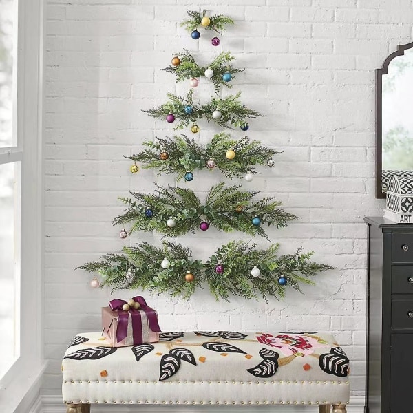 Juleveggdekorasjoner DIY Juletre Engros Simulert Furu Julekule Hjemmeinnredning