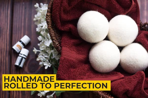 Wool Dryer Balls, Handmade and Reusable