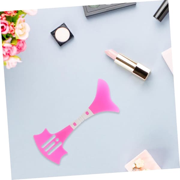 Näsformningsstencil och Mascara Guide Verktyg Silikon Ansiktskrämsapplikator Verktyg