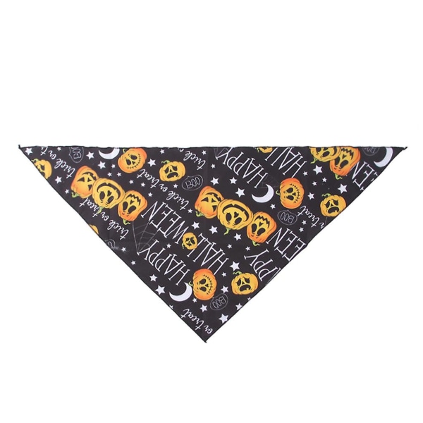 Cute Adjustable Pet Scarf Halloween Scarf Towel Washable For PartyBlack pumpkin