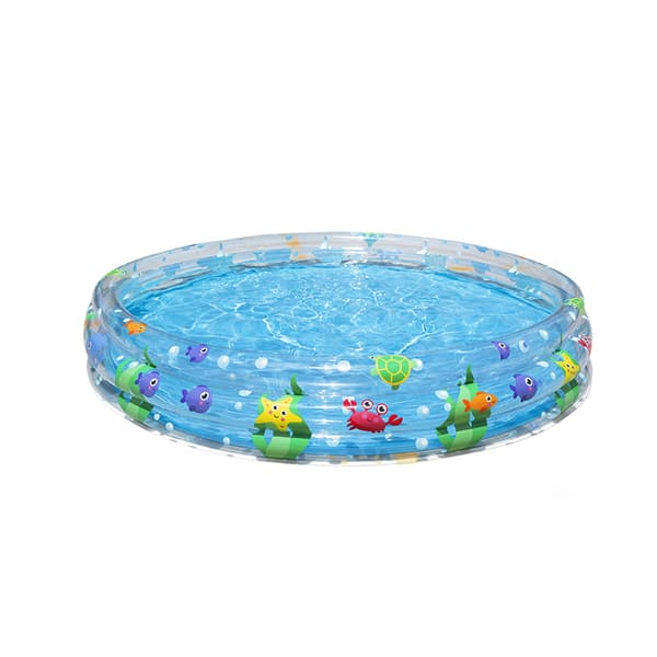 Oppustelig pool, børnepool, bærbar pool, udendørs- og havepool, blå, 1,83m x 33cm