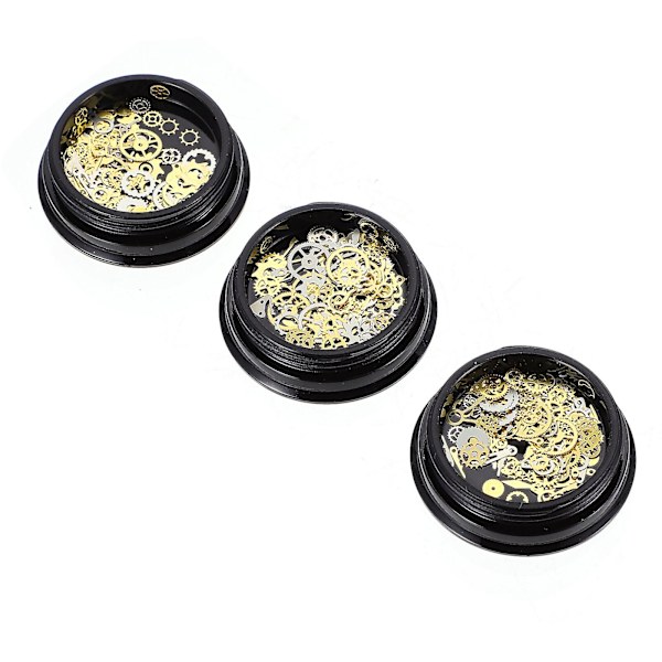 3 Laatikkoa Antiikkia Steampunk-Vaihteistoja Sekoitettuja Pyöriä Alloy-Vaihteistoja DIY-Riippuvaisia Täytteitä Koruja 3.5X1.8cm