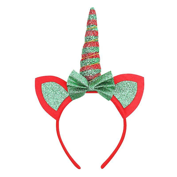 Hårband Jultomte Reindeer Hårband Cosplay Huvudbonad Öron För Julparty Födelsedag Cosplay Kostym (2 st, röd, svart)