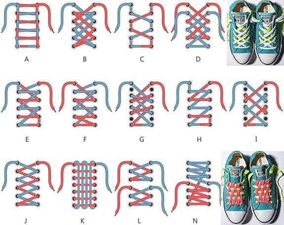 Flade snørebånd sæt med 2 par 120CM snørebånd til sneakers, sort