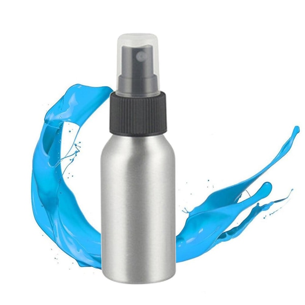 50 ml Bärbar Sprayflaska Aluminium Reseflaskor Fasta påfyllningsbara behållare Tomma Resespray Flaskaslumpmässiga flaska färg