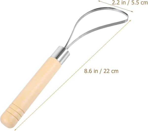 Coconut Meat Removal Tool with Scraper Scales and Easy-to-Clean Synthetic Material