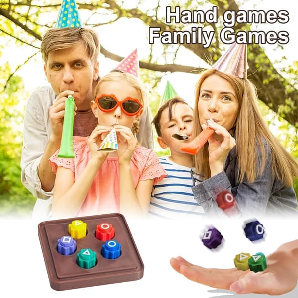 Squid Game-inspired 5-in-1 Activity Set Motor Skill Development Toy Montessori Training Hand-Eye Coordination Educational Games for Kids