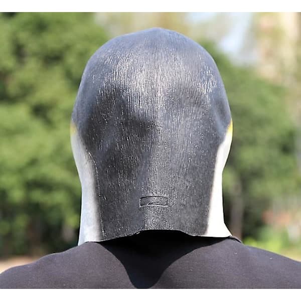 Pingvinmaske Halloween Latex Dyrehode Deksel Cosplay