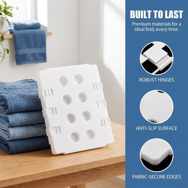 Foldable Laundry Board 68x58cm, Space-Saving Clothes Folder for Shirts and T-Shirts
