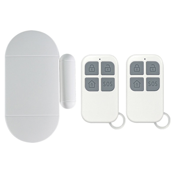 Dörrfönsterlarm för hemmapool Barnsäkerhet med 2 fjärrkontroller Dörringång Inbrottstjuv Magnetisk sensor Säkerhetslarmsats för butiksgarage (3)
