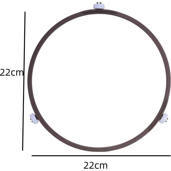 Microwave Turntable Ring, Microwave Rotating Ring, Microwave Swivel Stand, for Glass Turntable, Microwave Accessories (22 cm)