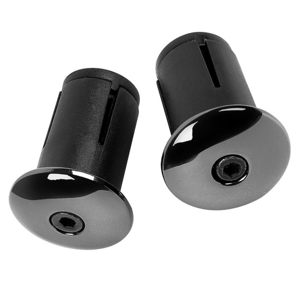 2 stk Sykkel Styre End Plugger Andle Grip Bar End Stopper Styre Plugger Svart 3.2X2.55X2.55cm
