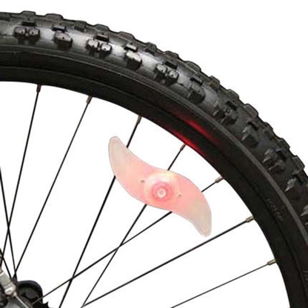 Purplecrystal Cykel Egerlys, 4 stk Cykel Egerlys 4 Farver, til Cykel Dekoration, Sikker til Cykling om Natten