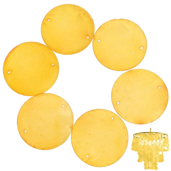 100 kpl pyöreitä kuoria kappaleita Dream Catcher valmistaa riipuksia kiillotettu pyöreä siivu lisätarvike Oranssi5X5cm Orange 5X5cm