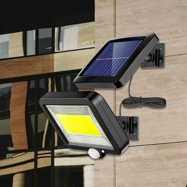 Solar flomlys - LARGEIGHT - 100 lysdioder - Bevegelsessensor - IP65 Vanntett - Flere farger