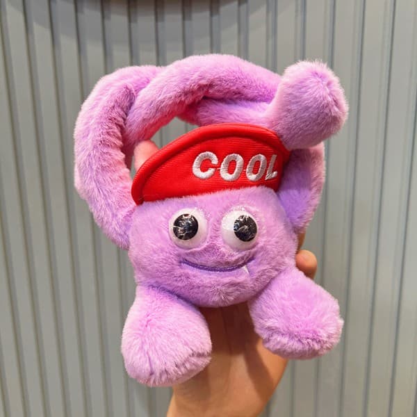 Zipper Hatboy Pehmolelu Avaimenperä Lahja - Lila