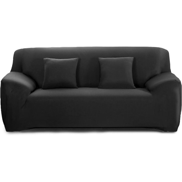 1 Seater/2 Seater/3 Seater/4 Seater Stretch Sofa Cover,sofa Cover (4 Seater,black)