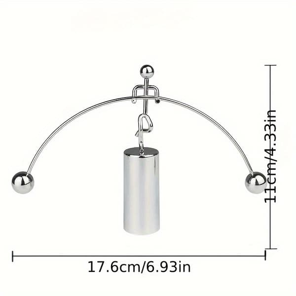 Newton's Cradle Physics Ornament - Desktop Stress Relief Large Single Foot Large Single Foot
