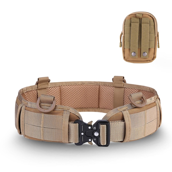 Taktisk kampbeltesett, taktisk skytebelte, krigsbelte med taktisk midjepose, kompakt bruksbelte med midjepakkejakt