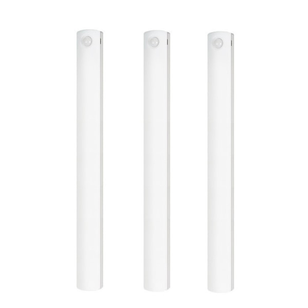 (Vit, 3-pack) Under-skåpsbelysning Rörelsesensor Uppladdningsbar LED-klädskåpsbelysning Batteridriven Trådlös Magnetisk Belysning
