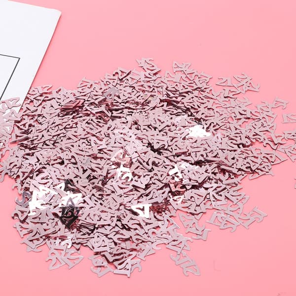 60g Konfettidekorasjon Bursdagsdekorasjonssett Tilbehør PVC-ornamentkonfetti (21)