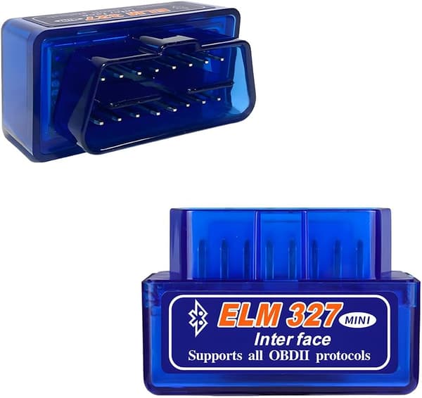 2 STK ELM327 OBDⅡ Bildiagnoseskanner, Mini OBDII Profesjonelt Bluetooth Skanningsverktøy og Kodeavleser, Trådløst Grensesnitt OBD2 for Android iOS 2PCS