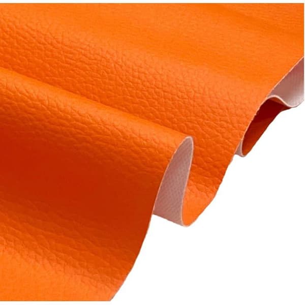 Kunstskinnstoff - 1 Meter - Polyester - Vanntett - Søm og Polstring - Lys Oransje 140cm