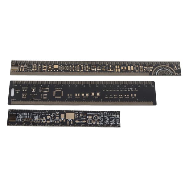 Multifunktionel PCB Lineal Sæt 3 Dele 16 20 26 cm