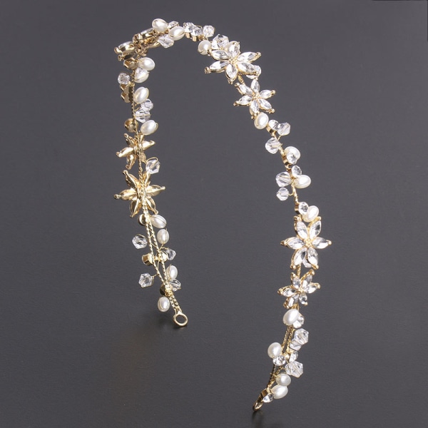Kristalli hääkulta Kristalli hääpanta morsiamelle Kukkatyttöjen päähine timantteja koruja morsiamille Ladi