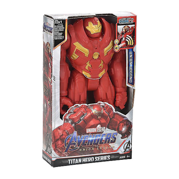 Pojkar Flickor 12 Tum Superhjälte Serie Actionfigur Modell Ljus Upp Ljud Dock Leksak Present Hulkbuster