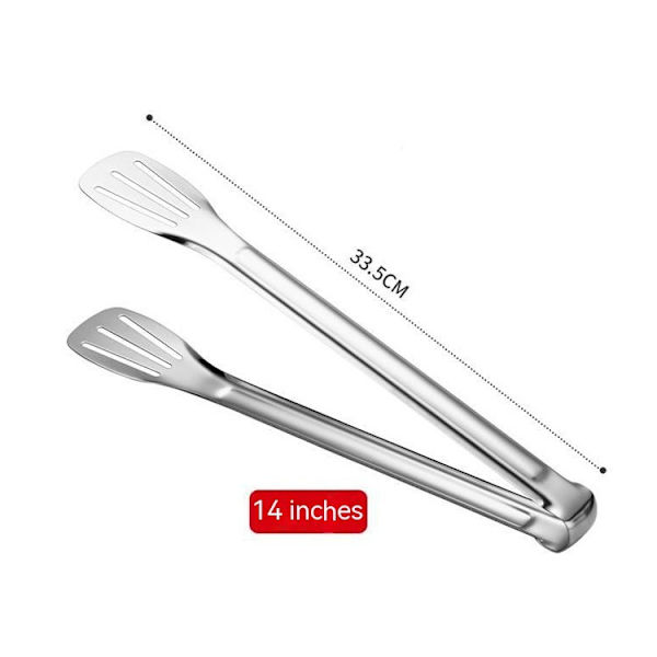 Serveringstänger Köks Tänger,Buffé Tänger, Rostfritt Stål Mat Tång Serveringstång,små tänger 4 Pack-4 storlekar