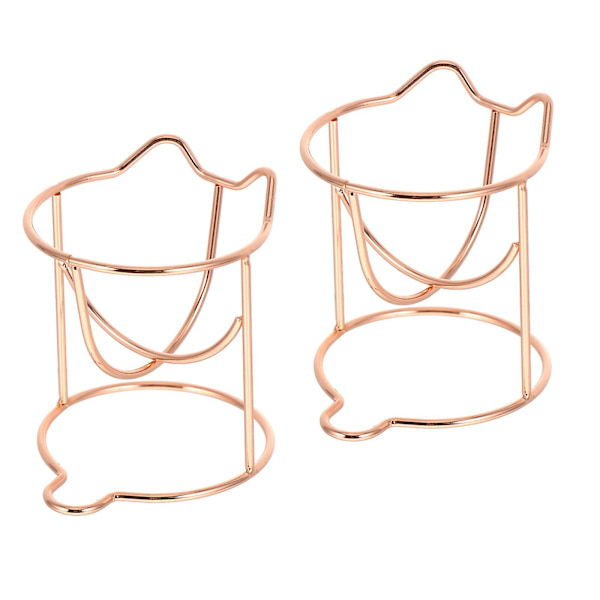 3 kpl Kissankorva-design meikkisienipidikkeet Ontot meikkisiveltimen kuivaustelineet Kultainen 5x5cm