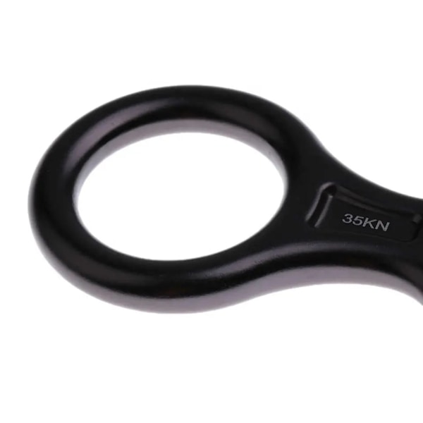 Svart Kvadrat Tunga Octagon Ring Descent Rig Klätterutrustning