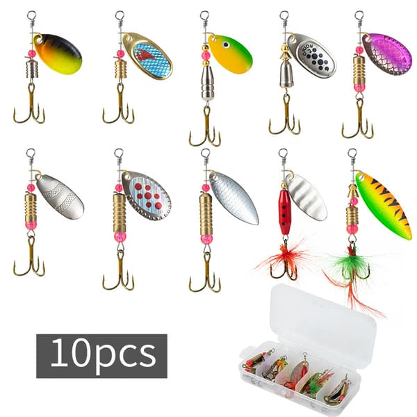 Fiskedragset med roterande paljetter Set B