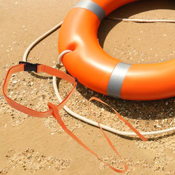 Durable Swimming Leash Safety Belt with Double Connection Ropes, Pool Training Harness