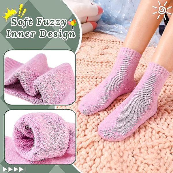 Varmullesockor för barn, vinter, enfärgade, för pojkar och flickor, vandring, termiska stövlar