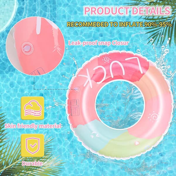 Inflatable Swim Ring, Inflatable Swim Ring for Children, Pool Float Swim Ring, Perfect for Summer Pool Parties