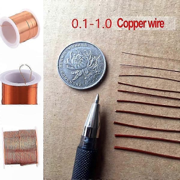 Enamelled Copper Winding Wire for Coils, 0.1mm to 0.9mm Magnet Wire Cable 0.8mm 10m 0.8mm 10m
