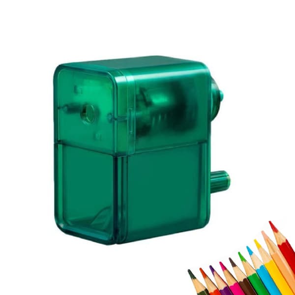 Pencil Sharpener, Manual Pencil Sharpener with Stronger Spiral Blade for Fast Sharpening
