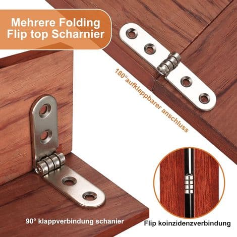 Hinges 180 Degree Foldable, Drop-Down Hinges, Freestanding Door Hinges for Sewing Machine, Folding Table, Kitchen Furniture