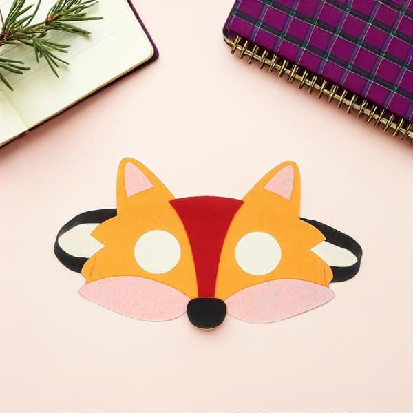 Fox Costume Mask for Halloween Cosplay 36pcs Felt Half Masks