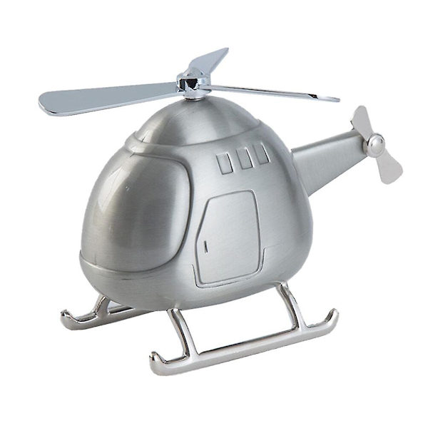 Helikopter Møntboks Mini Sparegris Mønt Opsparing Pengeboks Hjemmekontor Skrivebordspynt Helikopter C