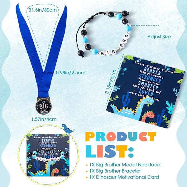 4 stk. storebrorgave perlefest for