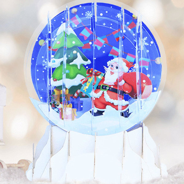 3D-figur Ornament Pop Up-kort Julkula Form