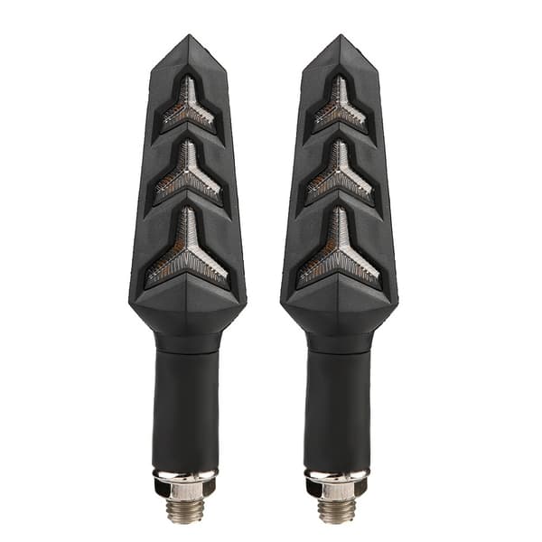 1 par motorcykel LED-blinklys, sildebens Y-formede flydende blinklys