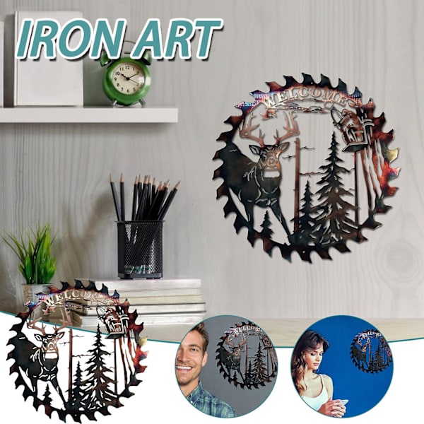 Metalldörrhängande väggkonst 25x25cm boho inredning uteplats måne grattis på födelsedagen estetisk rum boho kontor första gåvorA