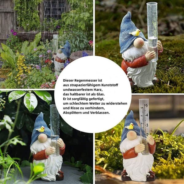 Havetomte Statue, Harpiks Havetomte Statue Regnmåler