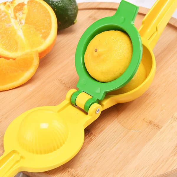 Manual Citrus Press Metal Hand Press Orange Lemon Squeezer Efficient Kitchen Tool 22.5 x 7.5cm
